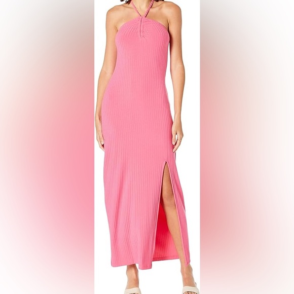 NWT! 1. STATE RIBBED HALTER MAXI DRESS